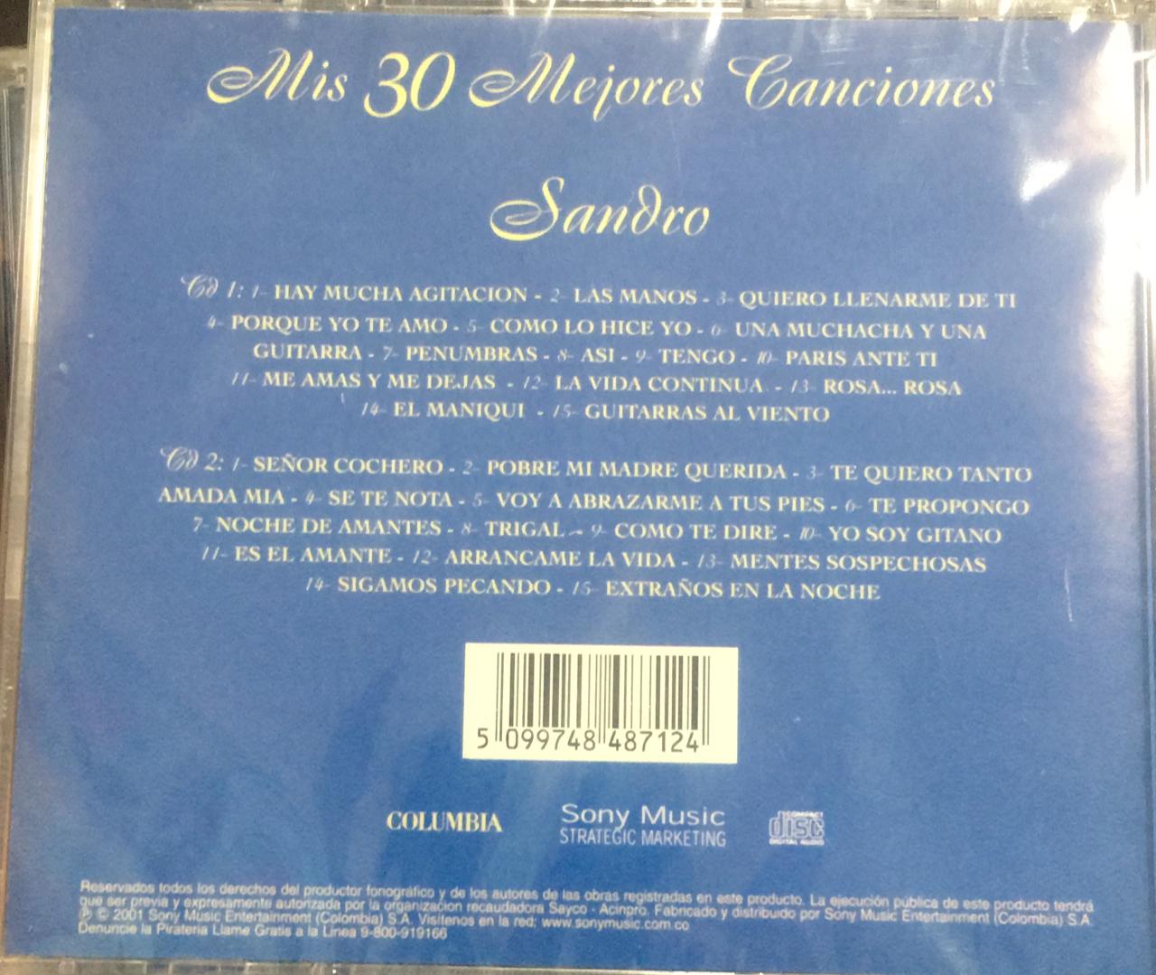 CD Sandro - Mis 30 mejores canciones