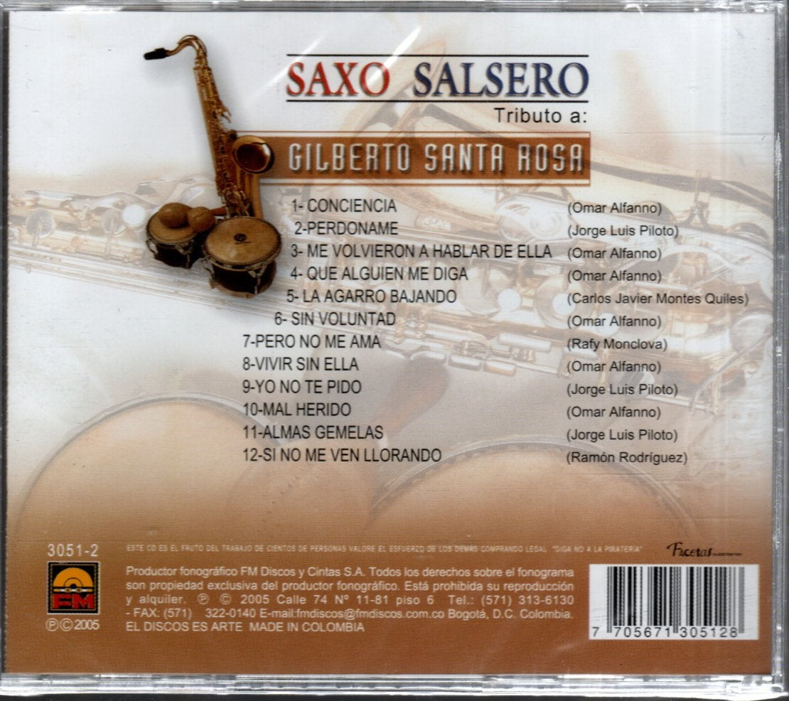 CD Saxo Salsero Tributo A Gilberto Santa Rosa