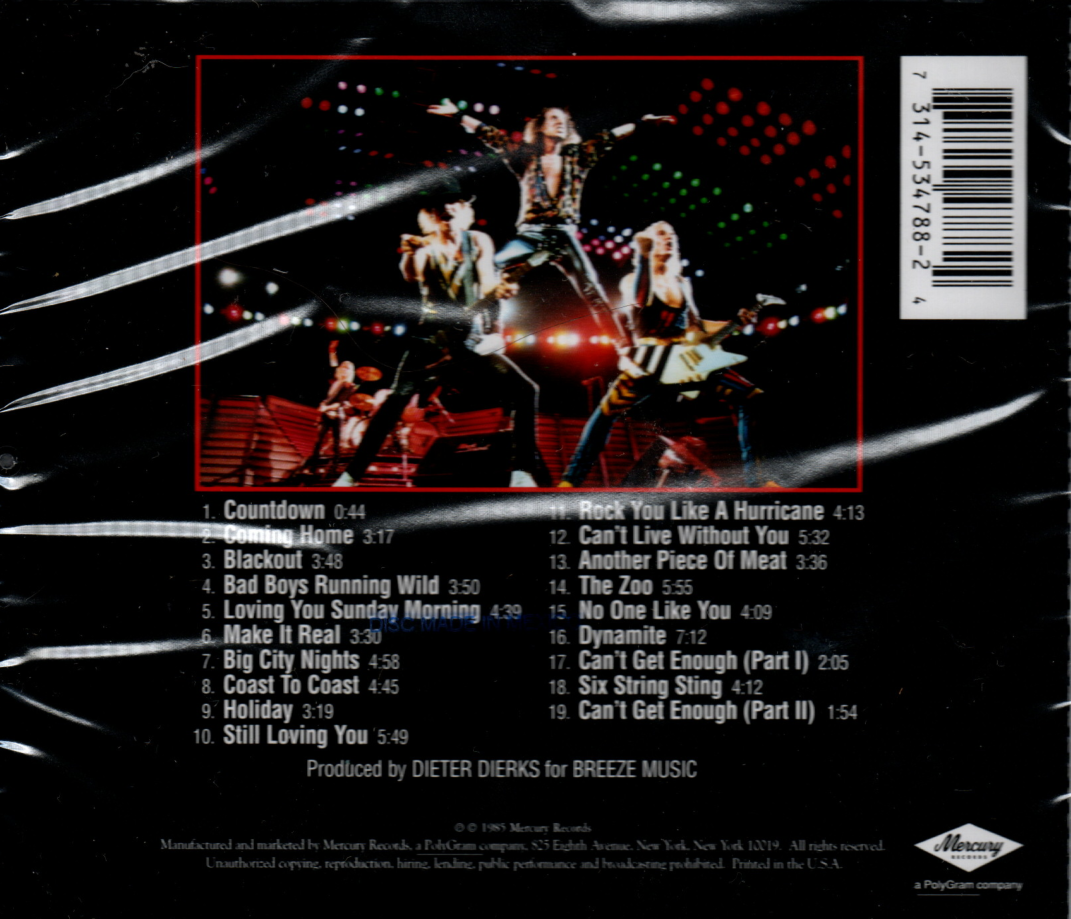 CD Scorpions ‎– World Wide Live