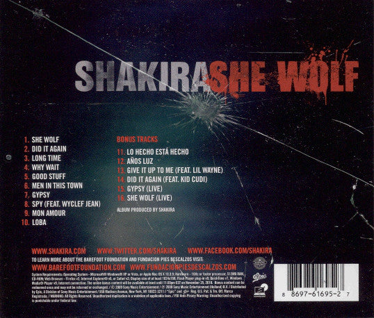 CD Shakira – She Wolf