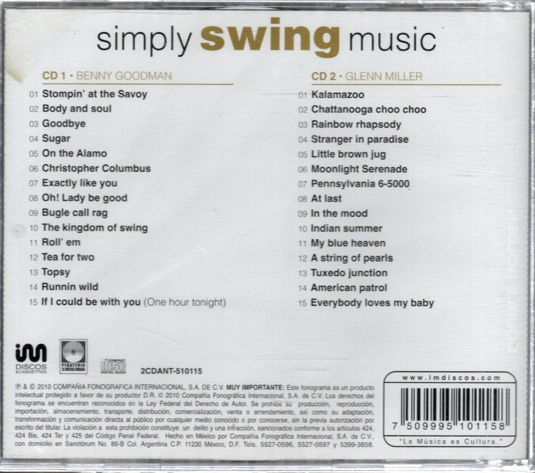 CDX2 Simply Swing Music - Double Golden Collection