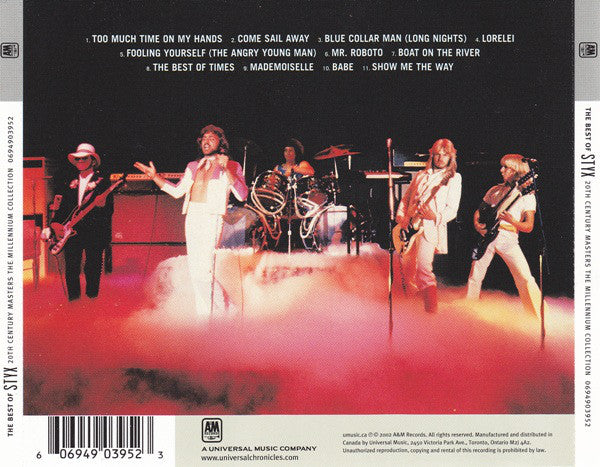 CD Styx ‎– The Best Of Styx