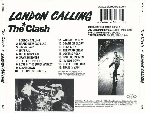 CD The Clash – London Calling