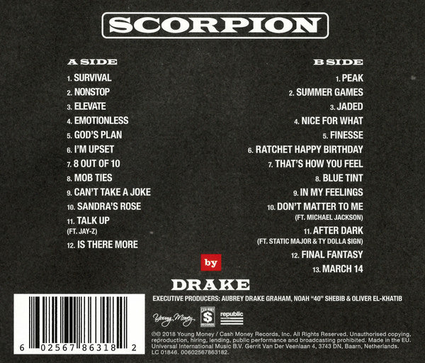 CDX2 Drake - Scorpion 2018