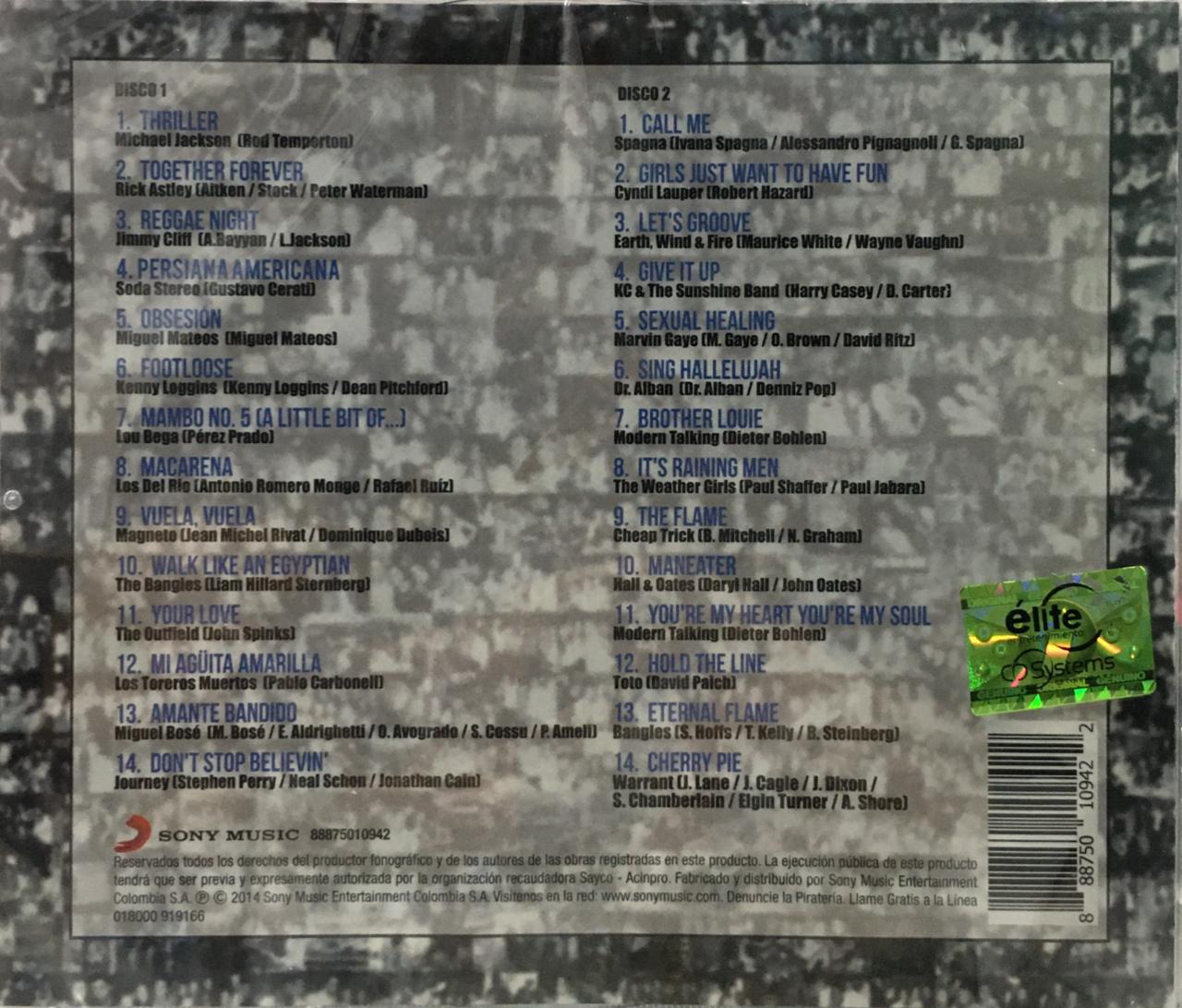 CD x2 La noches de full 80 's - Sony Music