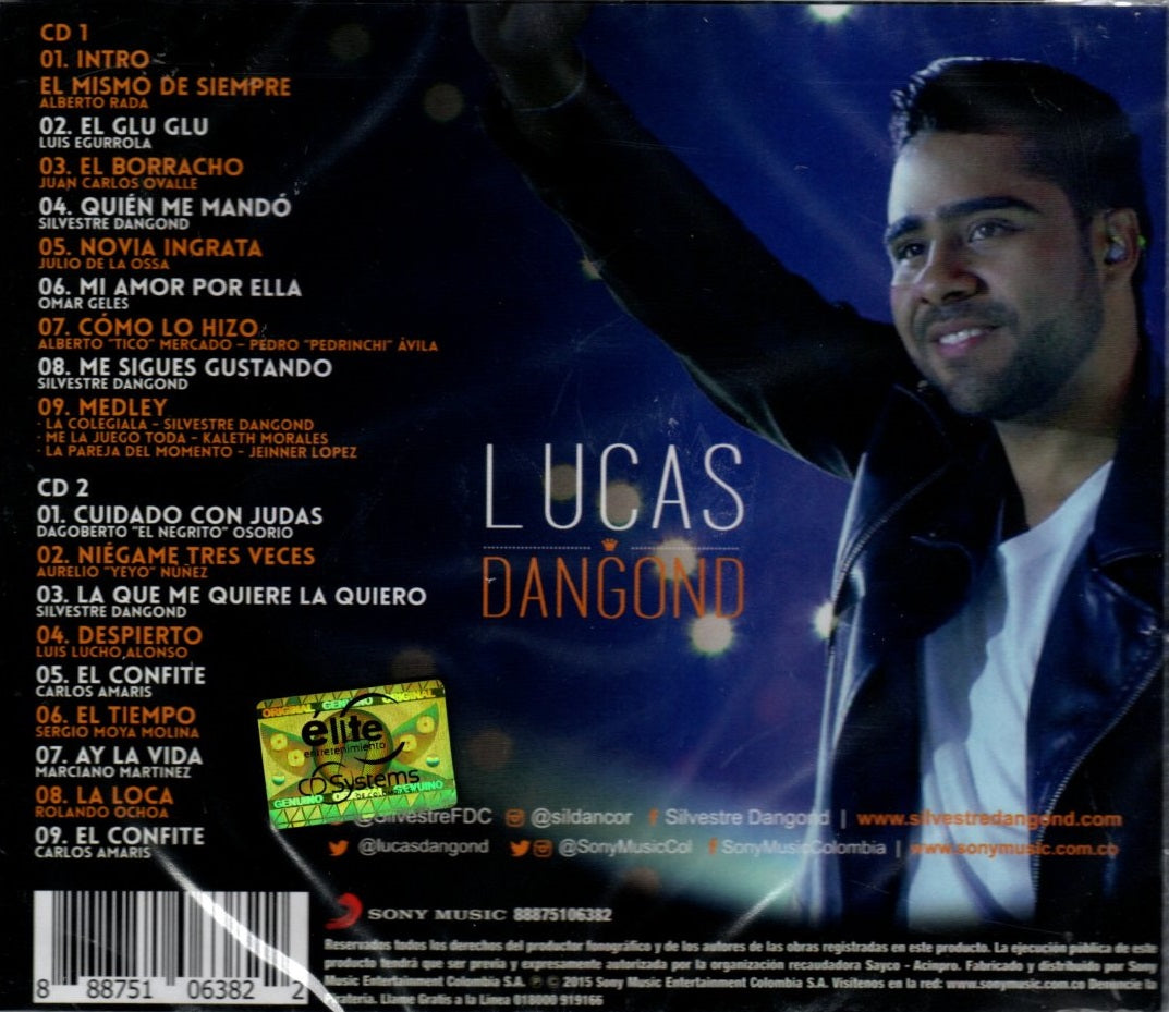 CD x2 Silvestre Dangond & Lucas Dangond ‎– Mucho + Que Sigo Invicto