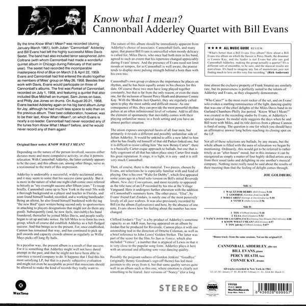LP Cannonball Adderley – Know What I Mean?