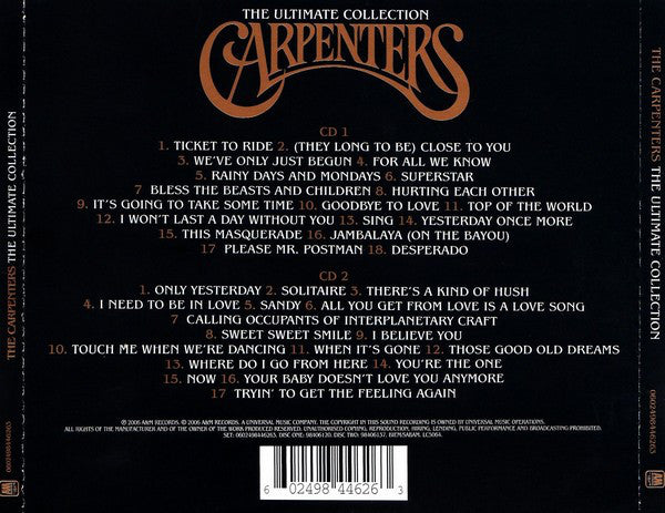 CDX2 Carpenters ‎– The Ultimate Collection