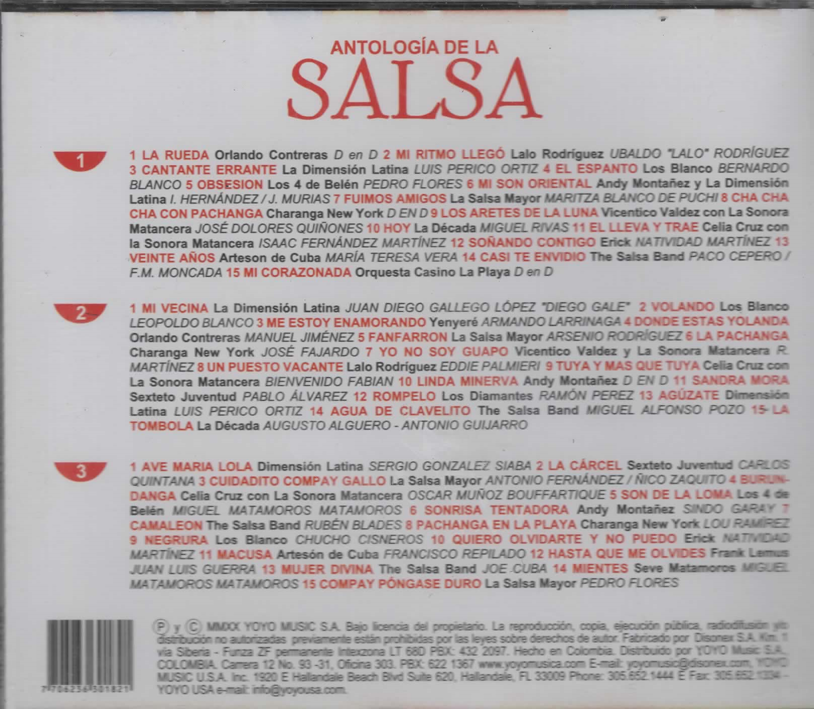 CDX3 Colección Yoyo - Antología De La Salsa
