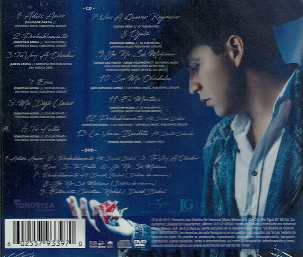 CD + DVD Christian Nodal ‎– Me Dejé Llevar