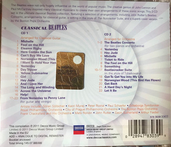 CD x 2 Classical Beatles - Universal Music