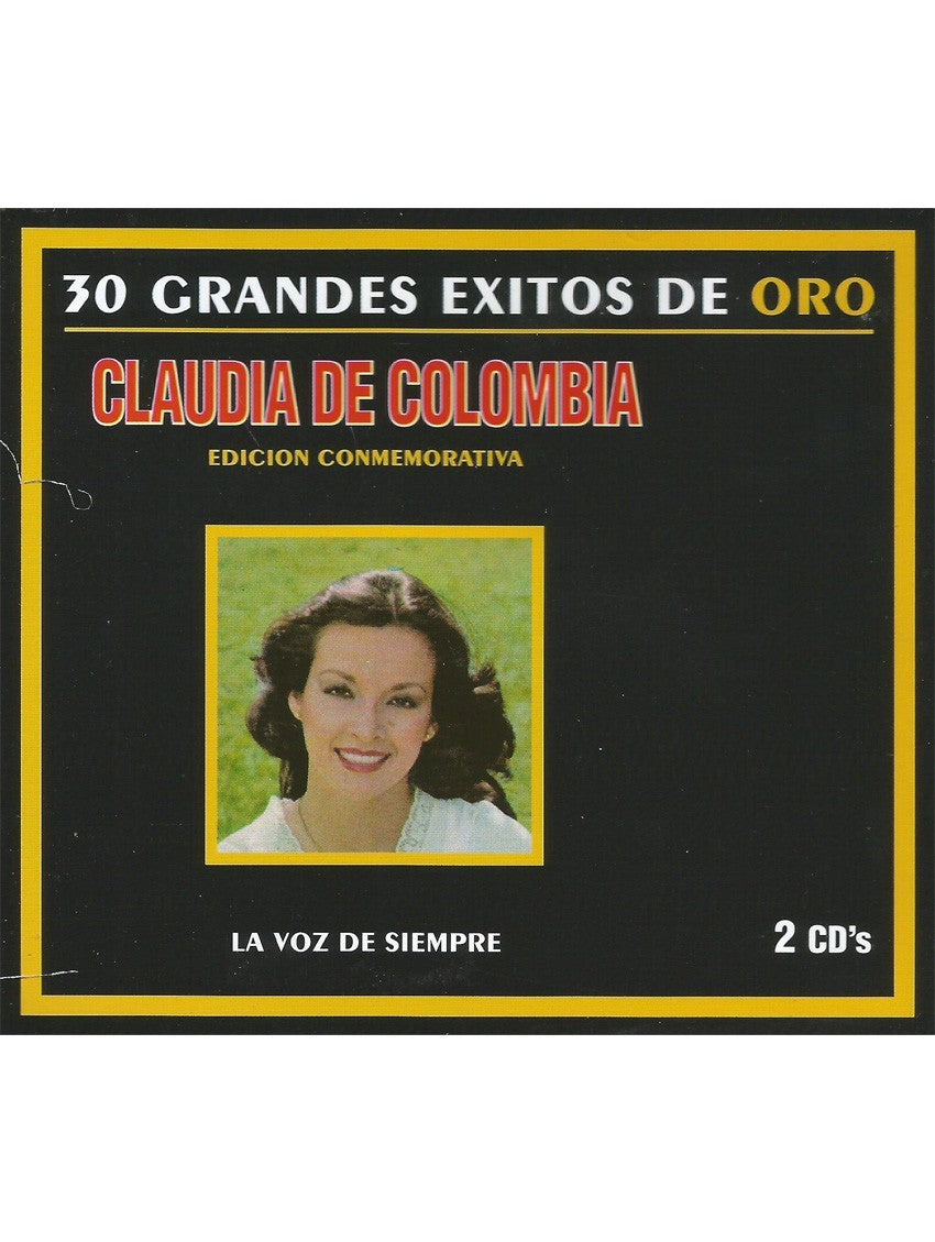 CD x2 Claudia de Colombia - 30 grandes éxitos de oro
