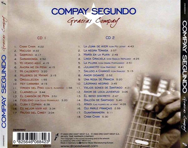 CDX2 Compay Segundo ‎– Gracias Compay
