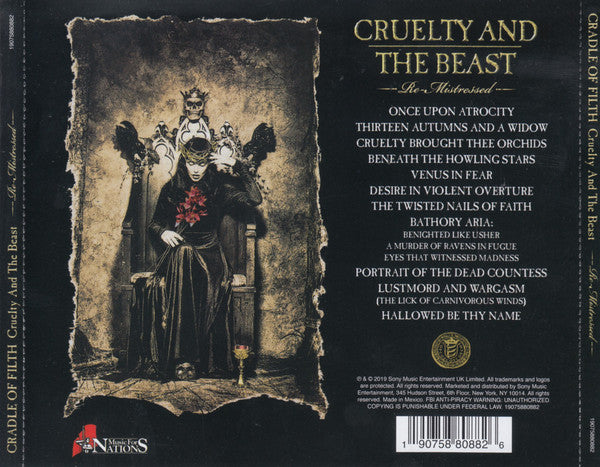 CD Cradle Of Filth – Cruelty And The Beast - Re-Mistressed