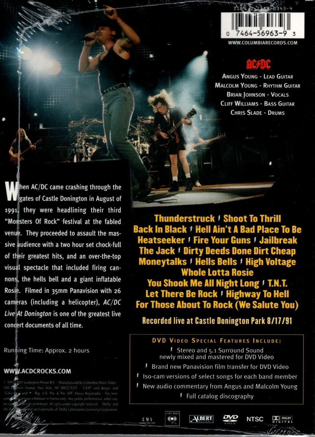 DVD AC/DC - Live At Donington