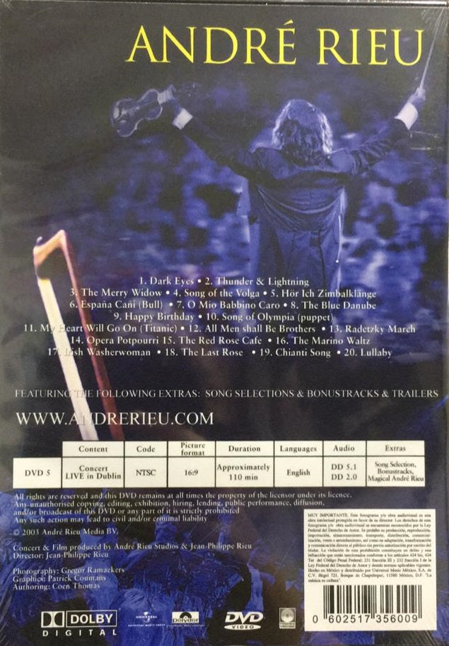 DVD André Rieu – Live In Dublin