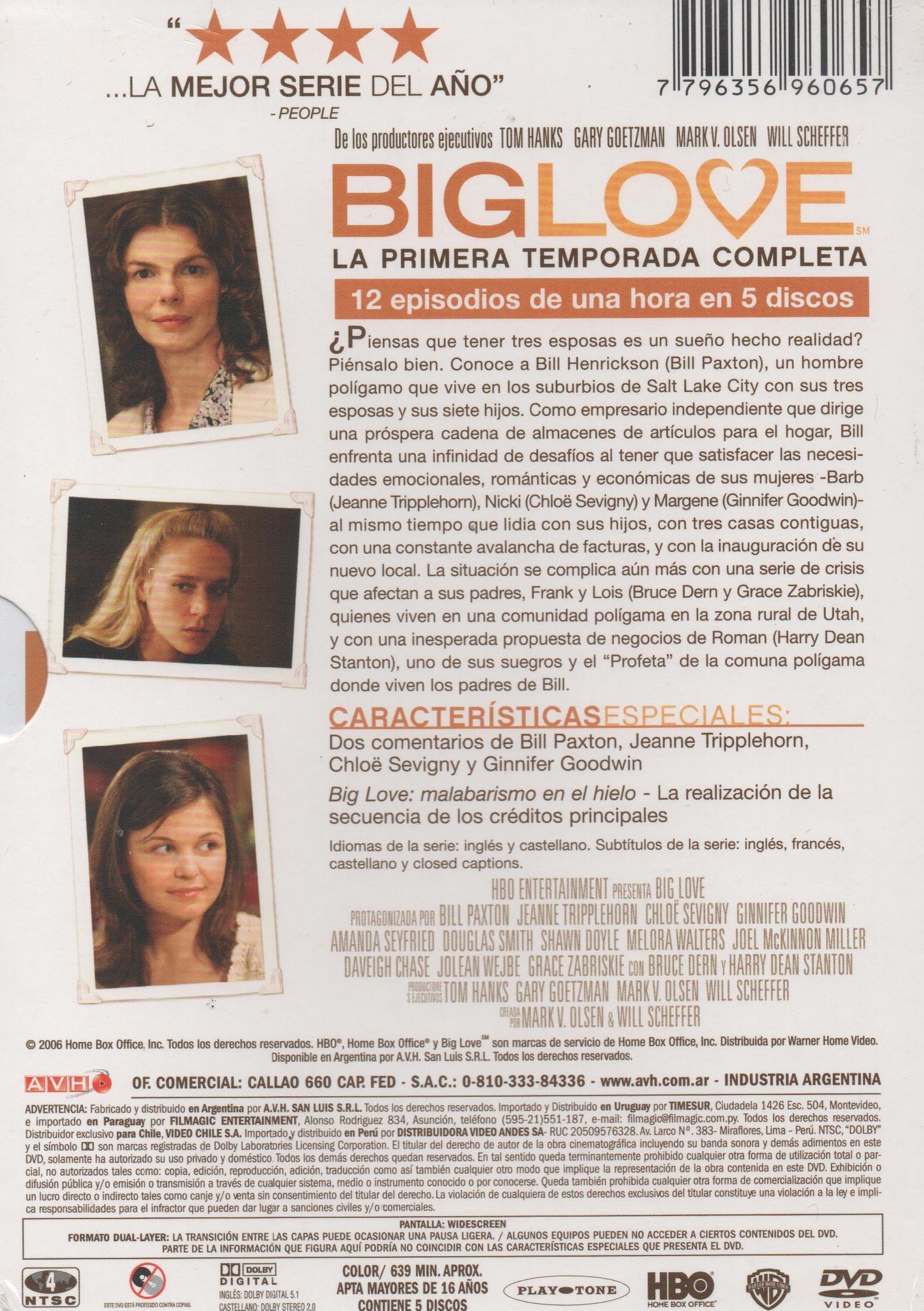 DVD x5 Big love - Primera temporada
