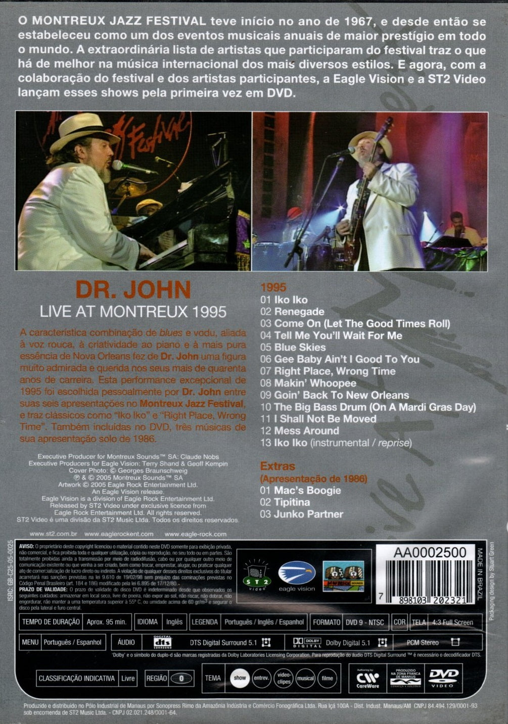 DVD DR. John - Live at Monterrey 1995