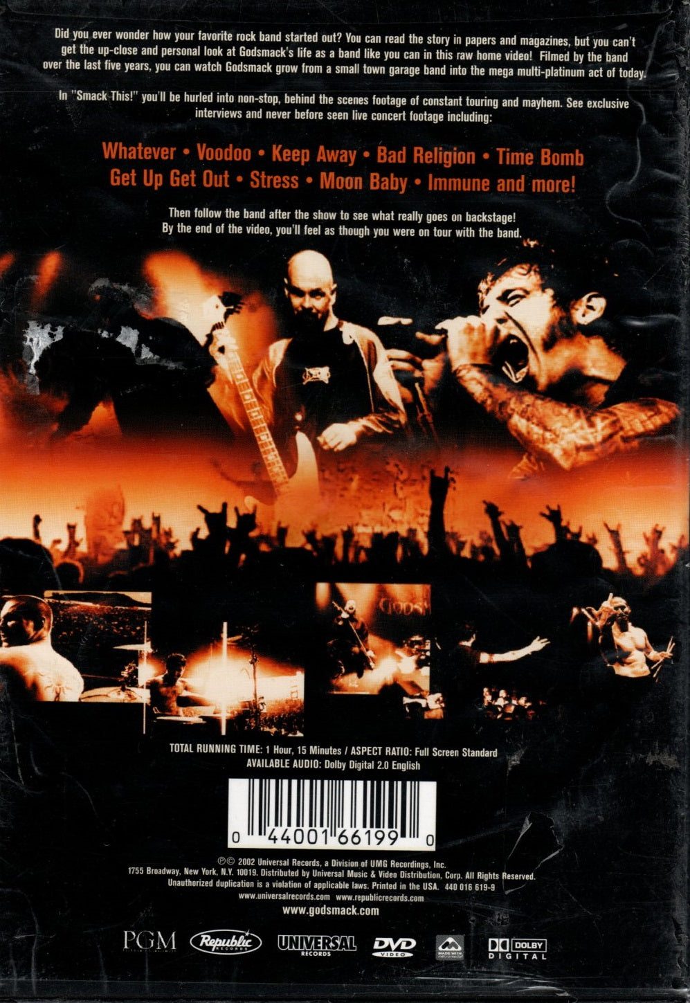 DVD Godsmack ‎– Smack This