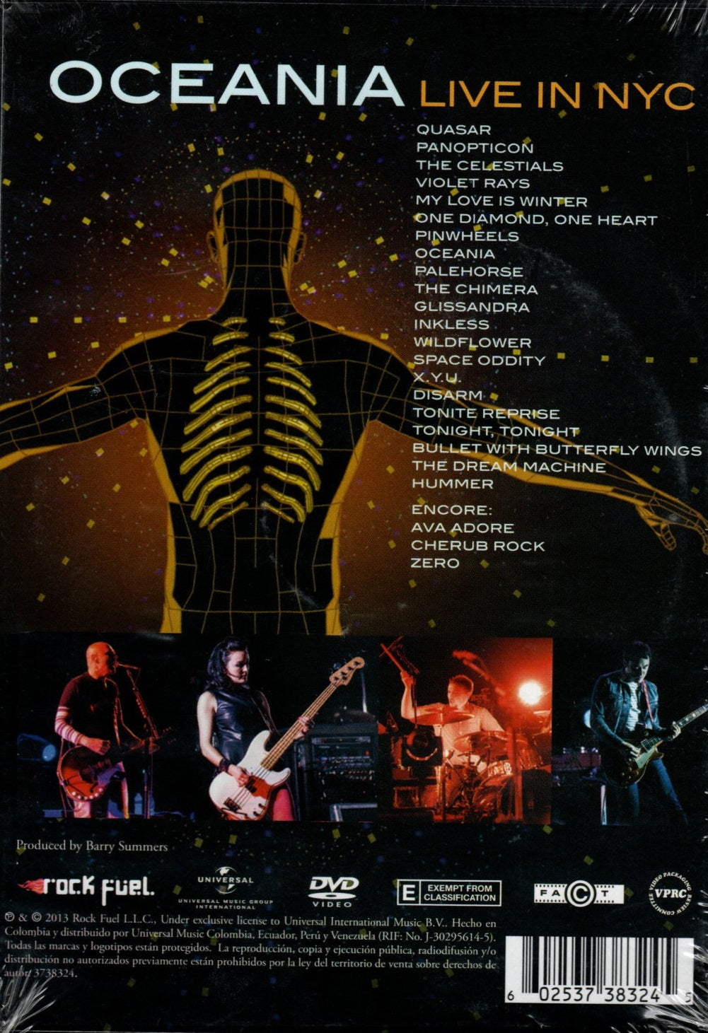 DVD The Smashing Pumpkins ‎– Oceania Live in NYC