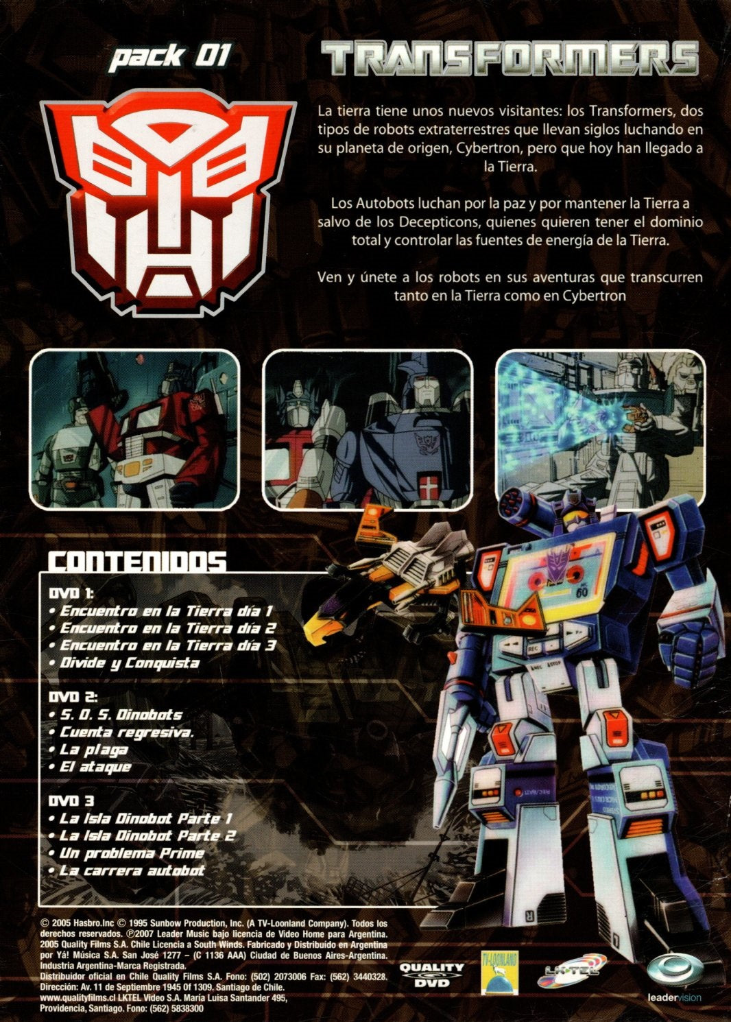 DVD x3 Transformers - Pack 01