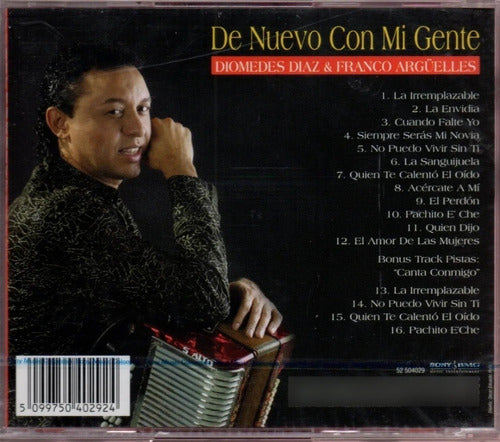 CD Diomedes Díaz & Franco Argüelles ‎– De Nuevo Con Mi Gente