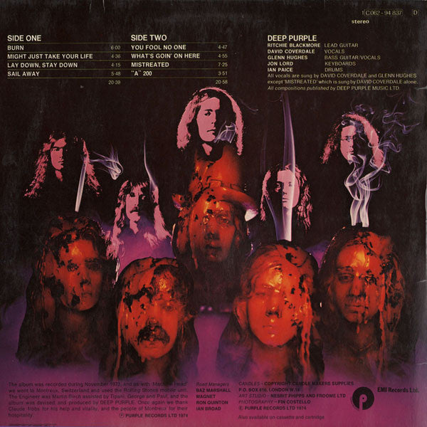 LP Deep Purple ‎– Burn