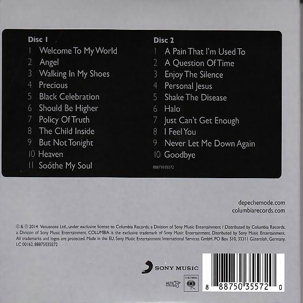 CD X2 Depeche Mode ‎– Live In Berlin (Soundtrack)