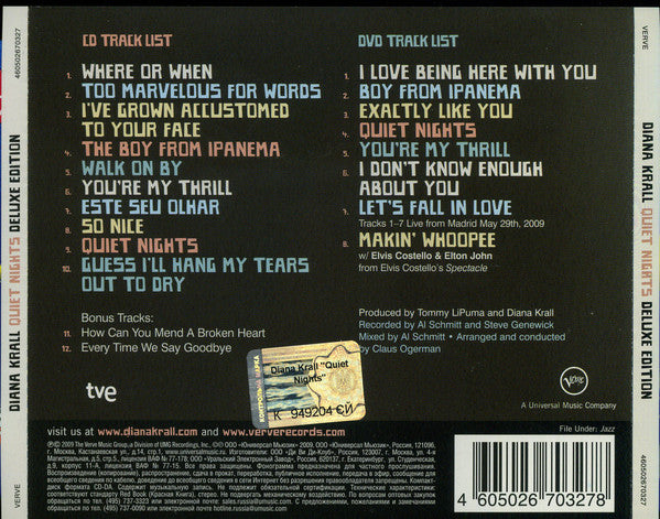 CD + DVD Diana Krall – Quiet Nights
