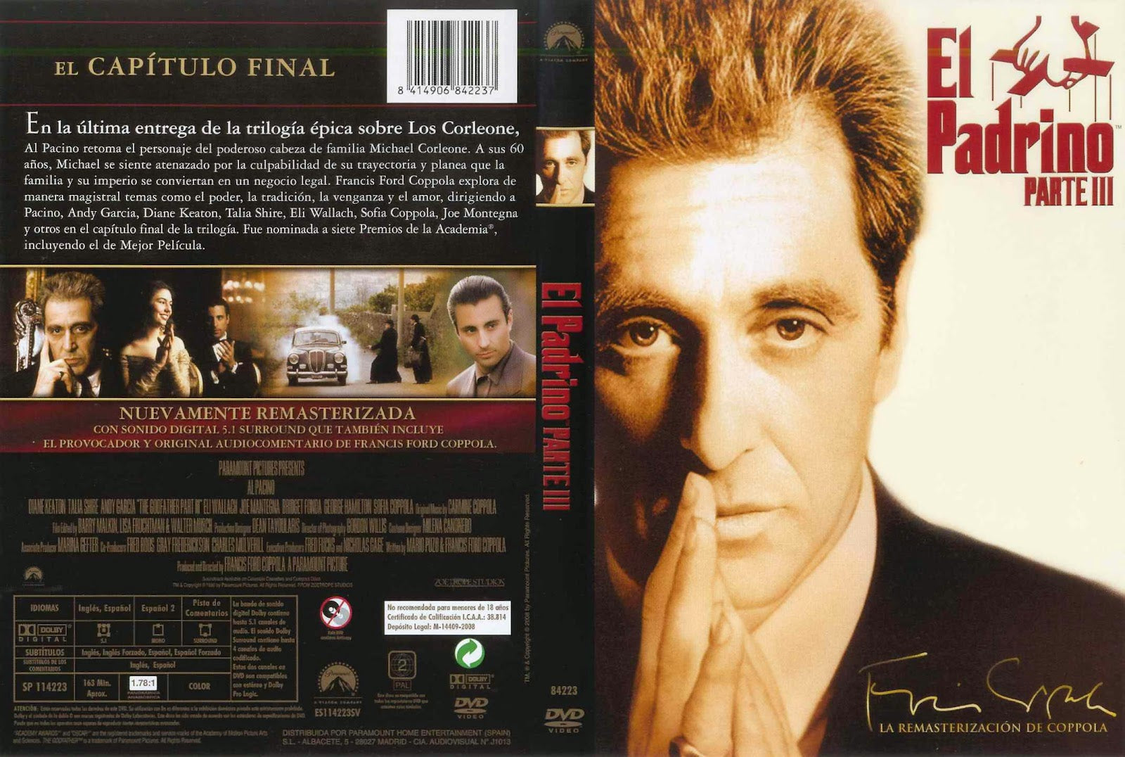 DVD EL PADRINO PARTE III  Z/4