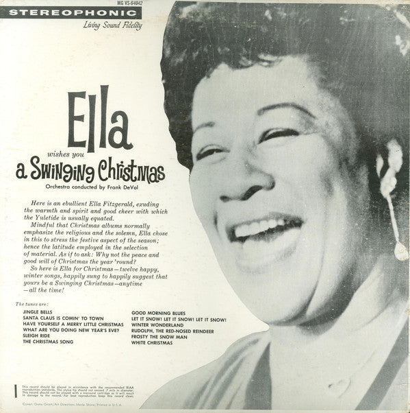 LP Ella Fitzgerald ‎– Ella Wishes You A Swinging Christmas
