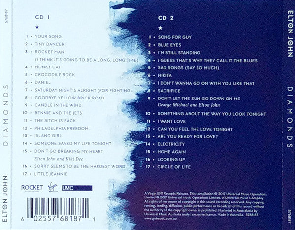 CD X2 Elton John ‎– Diamonds