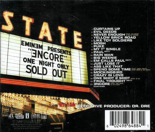 CD Eminem – Encore