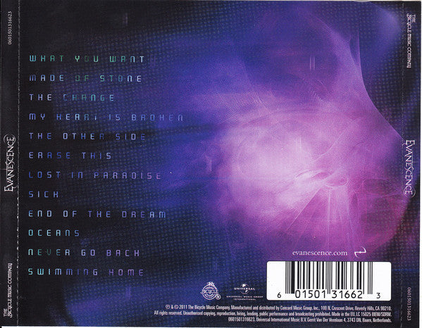 CD Evanescence ‎– Evanescence