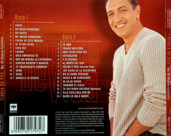 CD Franco De Vita ‎– Mis 30 Mejores Canciones