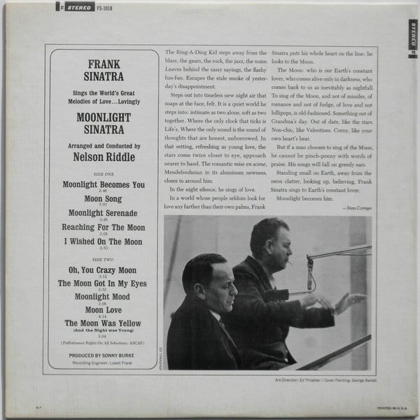 LP Frank Sinatra ‎– Moonlight Sinatra