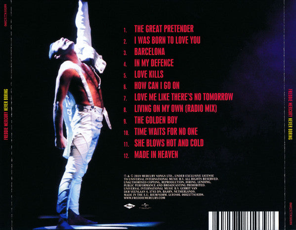 CD Freddie Mercury ‎– Never Boring