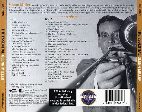 CD X2 Glenn Miller ‎– The Essential Glenn Miller