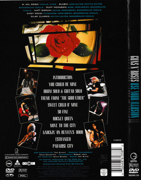 DVD Guns N' Roses – Use Your Illusion II - World Tour - 1992 In Tokyo