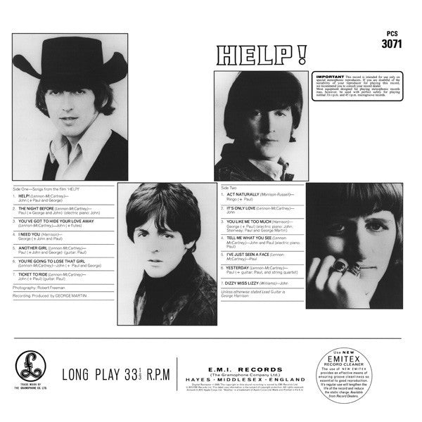 LP The Beatles ‎– Help!