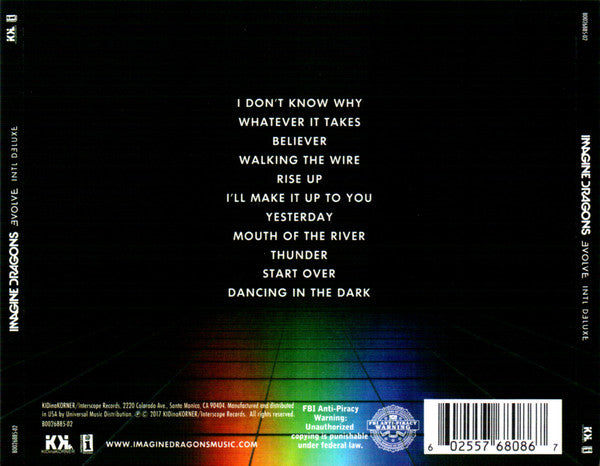 CD Imagine Dragons ‎– Evolve