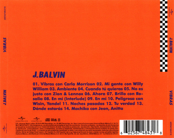 CD J. Balvin ‎– Vibras