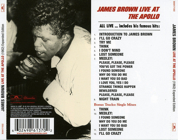CD James Brown – Live At The Apollo (1962) Expanded Edition
