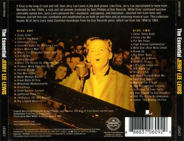 CD X2 Jerry Lee Lewis – The Essential Jerry Lee Lewis