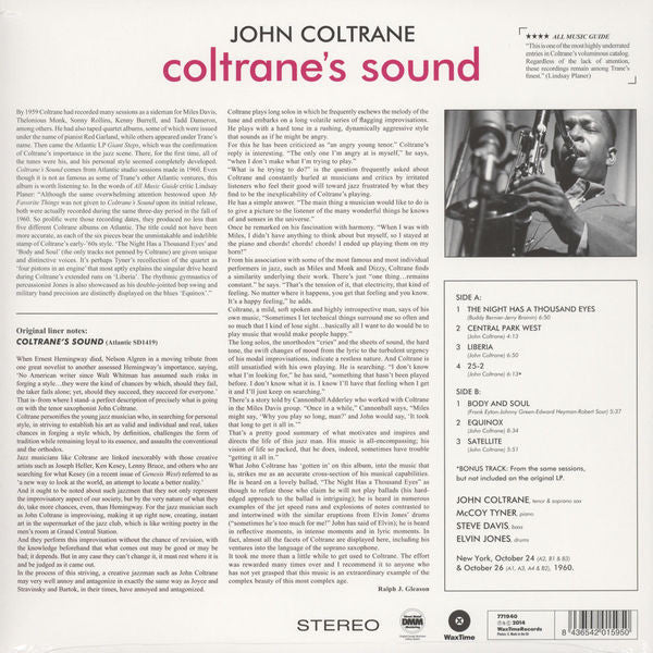 LP John Coltrane – Coltrane's Sound