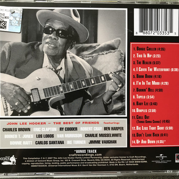 CD John Lee Hooker ‎– The Best Of Friends