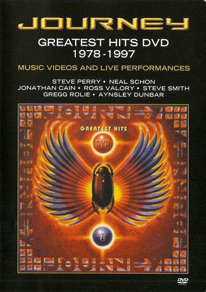 DVD Journey ‎– Greatest Hits DVD 1978-1997 (Music Videos And Live Performances)