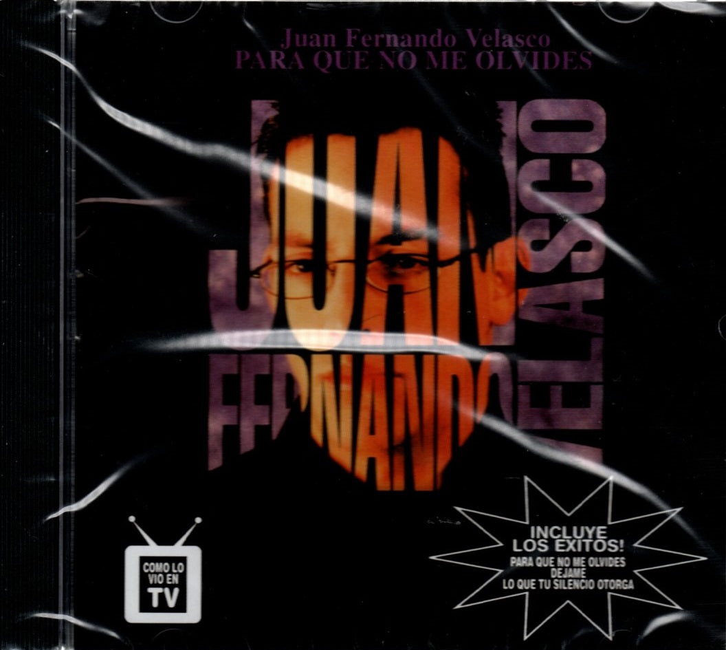 CD  Juan Fernando Velasco – Para Que No Me Olvides
