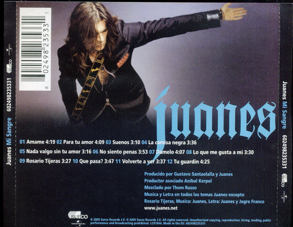 CD Juanes ‎– Mi Sangre