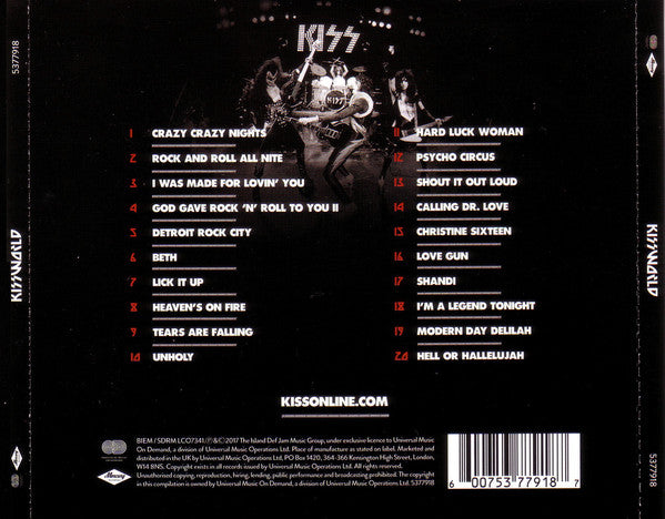 CD KISS ‎– Kissworld (The Best Of KISS)